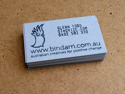 bindarri business cards