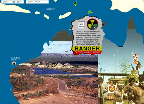 Australian Map Of Nuclear Sites V1
