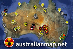 Australian Map Of Nuclear Sites V2
